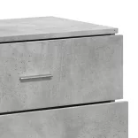 betonszürke szerelt fa tálalószekrény 60 x 39 x 80 cm