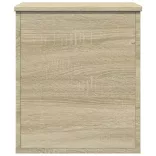 sonoma tölgy színű szerelt fa tárolóláda 40x42x46 cm