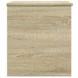 sonoma tölgy színű szerelt fa tárolóláda 60x42x46 cm