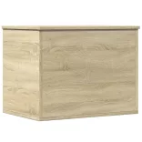 sonoma tölgy színű szerelt fa tárolóláda 60x42x46 cm