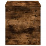 füstös tölgy színű szerelt fa tárolóláda 100x42x46 cm