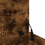 füstös tölgy színű szerelt fa tárolóláda 100x42x46 cm