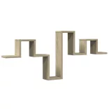 sonoma tölgy színű szerelt fa fali polc 104,5 x 10 x 43 cm