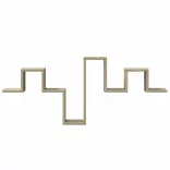 sonoma tölgy színű szerelt fa fali polc 104,5 x 10 x 43 cm