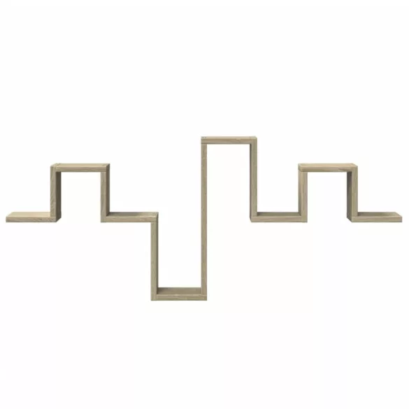 sonoma tölgy színű szerelt fa fali polc 104,5 x 10 x 43 cm