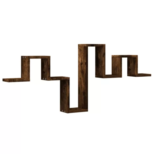 füstös tölgy színű szerelt fa fali polc 104,5 x 10 x 43 cm