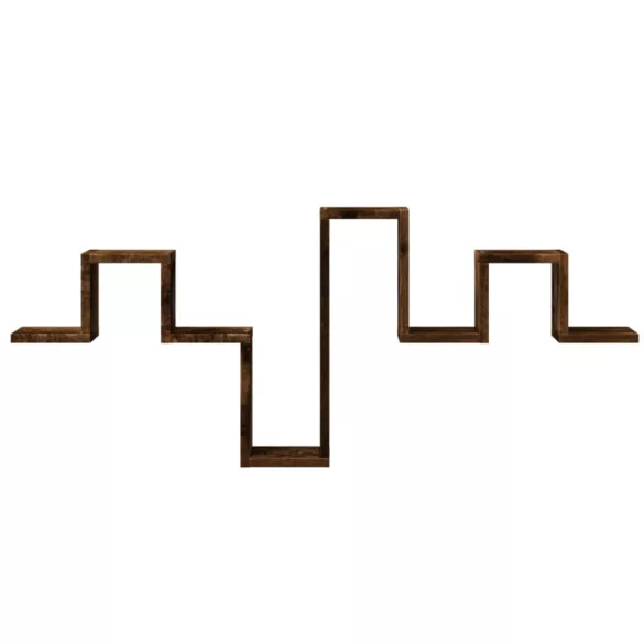 füstös tölgy színű szerelt fa fali polc 104,5 x 10 x 43 cm