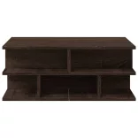 barna tölgyszínű fatermék dohányzóasztal 70x70x29 cm