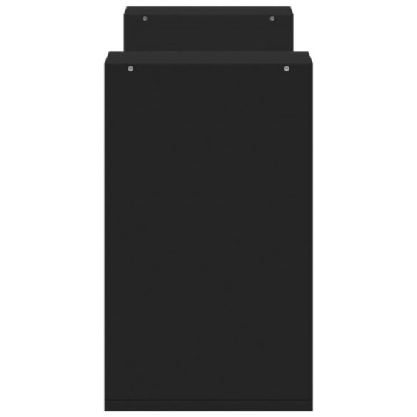 2 db fekete szerelt fa TV-szekrény 75 x 30 x 50 cm