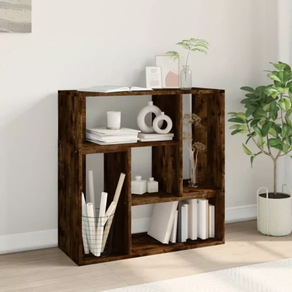 2 db füstös tölgy színű szerelt fa TV-szekrény 75 x 30 x 50 cm