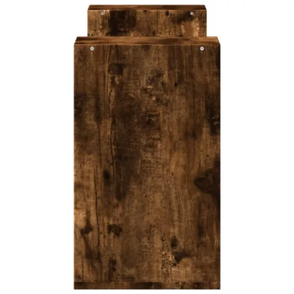 2 db füstös tölgy színű szerelt fa TV-szekrény 75 x 30 x 50 cm