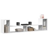 2 db fehér szerelt fa TV-szekrény 100 x 30 x 50 cm