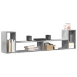 2 db betonszürke szerelt fa TV-szekrény 100 x 30 x 50 cm