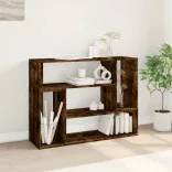 2 db füstös tölgy színű szerelt fa TV-szekrény 100 x 30 x 50 cm