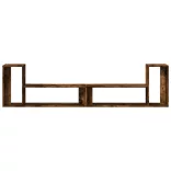 2 db füstös tölgy színű szerelt fa TV-szekrény 100 x 30 x 50 cm