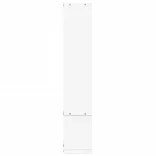 fehér szerelt fa fali polc 96x12x64 cm