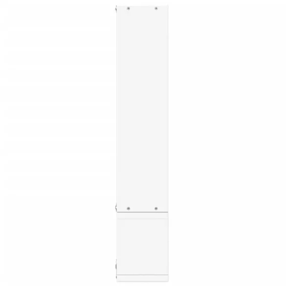 fehér szerelt fa fali polc 96x12x64 cm