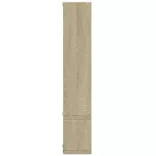 sonoma tölgy színű szerelt fa fali polc 96x12x64 cm