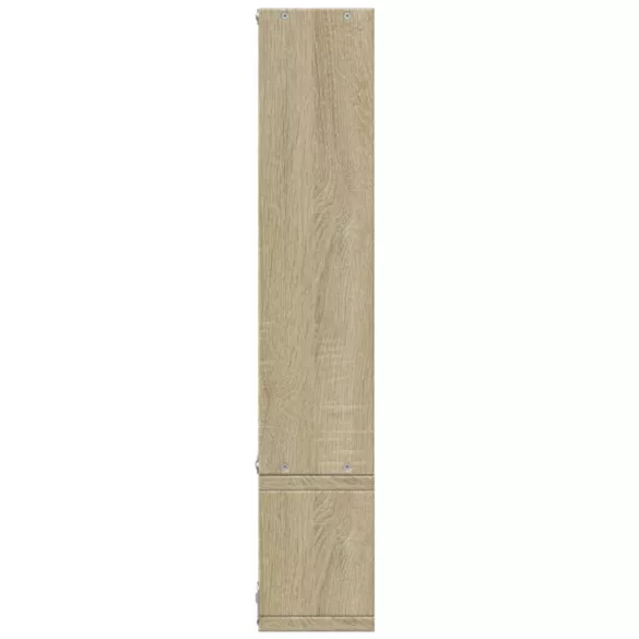 sonoma tölgy színű szerelt fa fali polc 96x12x64 cm