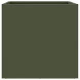 olívazöld acél növénytartó 32 x 30 x 29 cm