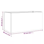 fehér acél növénytartó 62 x 30 x 29 cm
