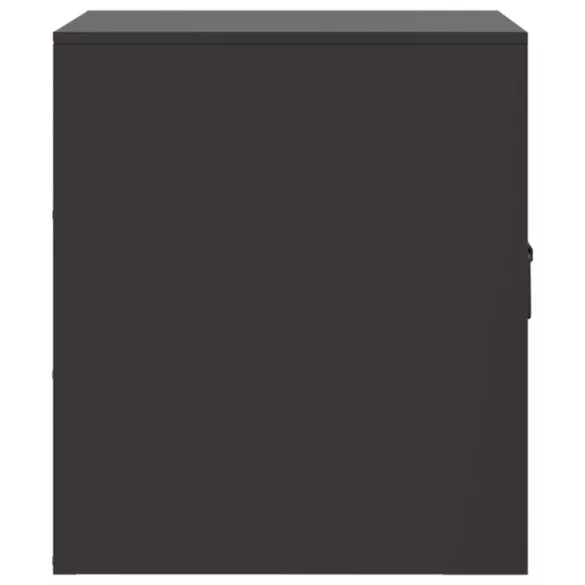 fekete acél éjjeliszekrény 34,5 x 39 x 44 cm