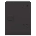 2 db fekete acél éjjeliszekrény 34,5 x 39 x 44 cm