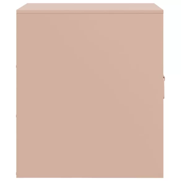 rózsaszín acél éjjeliszekrény 34,5 x 39 x 44 cm