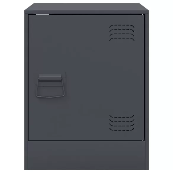 2 db antracitszürke acél éjjeliszekrény 34,5 x 39 x 44 cm