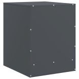 2 db antracitszürke acél éjjeliszekrény 34,5 x 39 x 44 cm