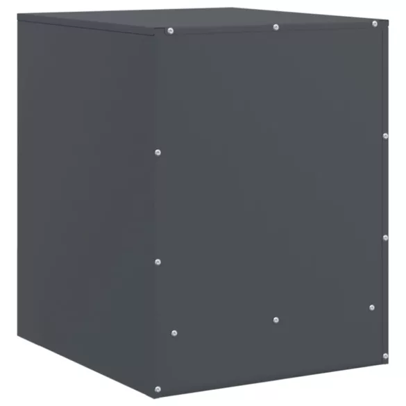 2 db antracitszürke acél éjjeliszekrény 34,5 x 39 x 44 cm