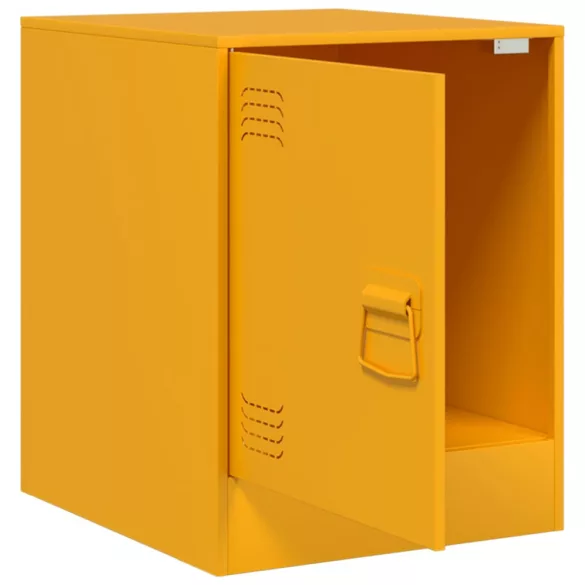 2 db mustársárga acél éjjeliszekrény 34,5 x 39 x 44 cm