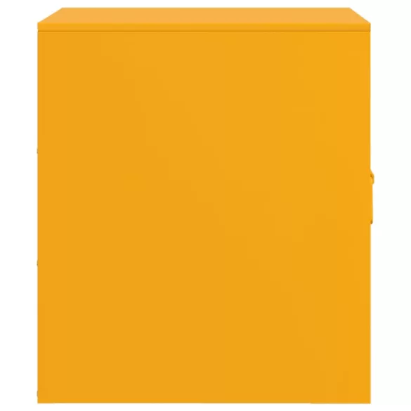 2 db mustársárga acél éjjeliszekrény 34,5 x 39 x 44 cm