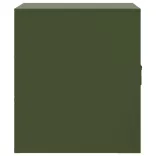 olívazöld acél éjjeliszekrény 34,5 x 39 x 44 cm