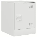 2 db fehér acél éjjeliszekrény 34,5 x 39 x 44 cm