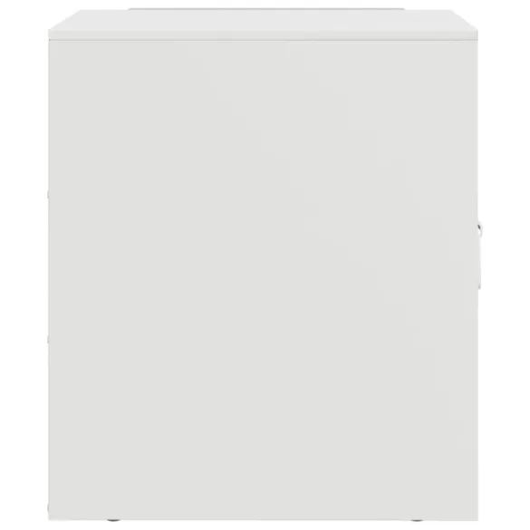 2 db fehér acél éjjeliszekrény 34,5 x 39 x 44 cm