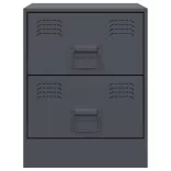 antracitszürke acél éjjeliszekrény 34,5 x 39 x 44 cm