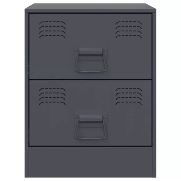 antracitszürke acél éjjeliszekrény 34,5 x 39 x 44 cm