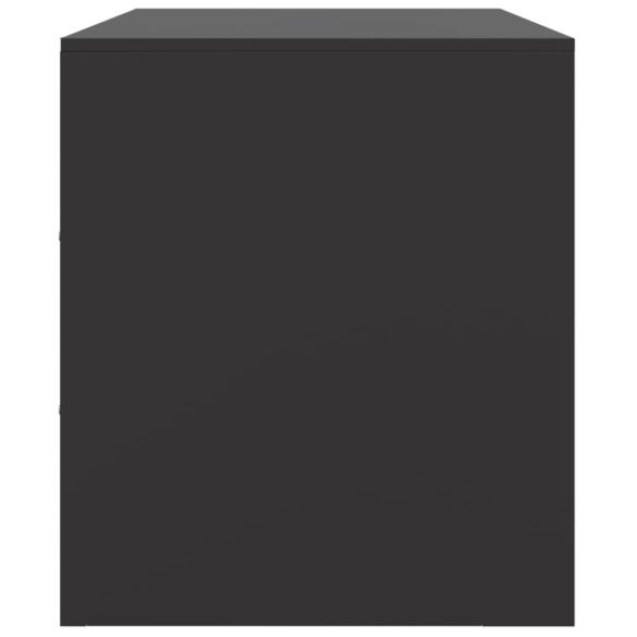 2 db fekete acél TV-szekrény 67 x 39 x 44 cm