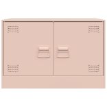 rózsaszín acél TV-szekrény 67 x 39 x 44 cm