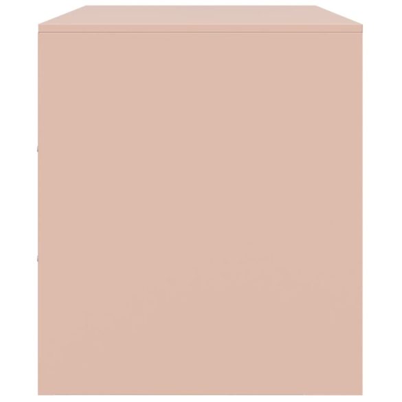 rózsaszín acél TV-szekrény 67 x 39 x 44 cm