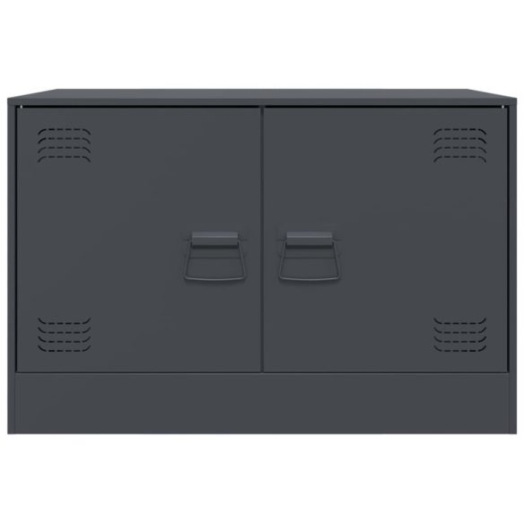 antracitszürke acél TV-szekrény 67 x 39 x 44 cm