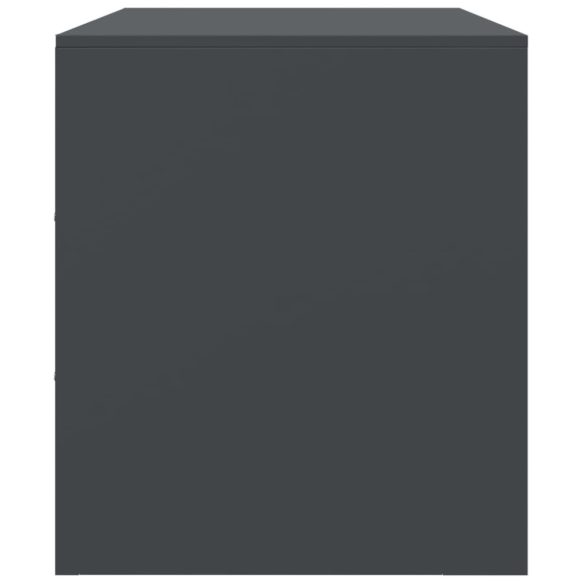 antracitszürke acél TV-szekrény 67 x 39 x 44 cm