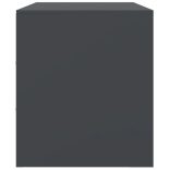 2 db antracitszürke acél éjjeliszekrény 67 x 39 x 44 cm