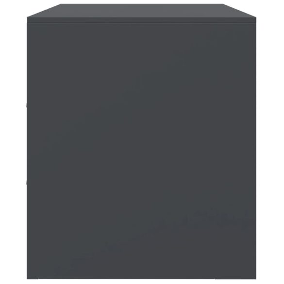 2 db antracitszürke acél éjjeliszekrény 67 x 39 x 44 cm