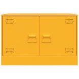 2 db mustársárga acél TV-szekrény 67 x 39 x 44 cm