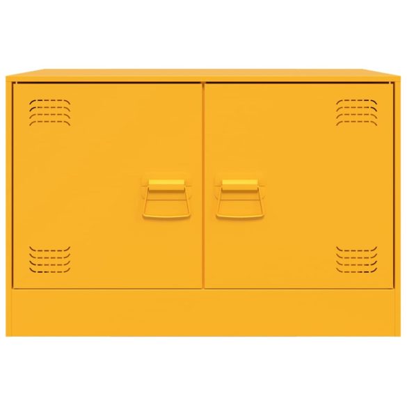 2 db mustársárga acél TV-szekrény 67 x 39 x 44 cm