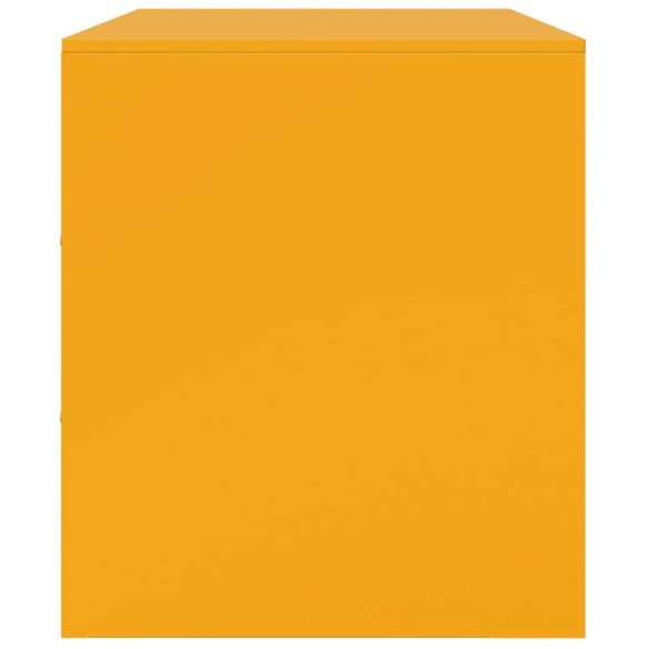 2 db mustársárga acél TV-szekrény 67 x 39 x 44 cm