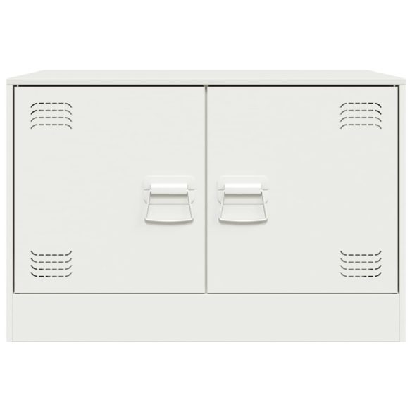 2 db fehér acél TV-szekrény 67 x 39 x 44 cm