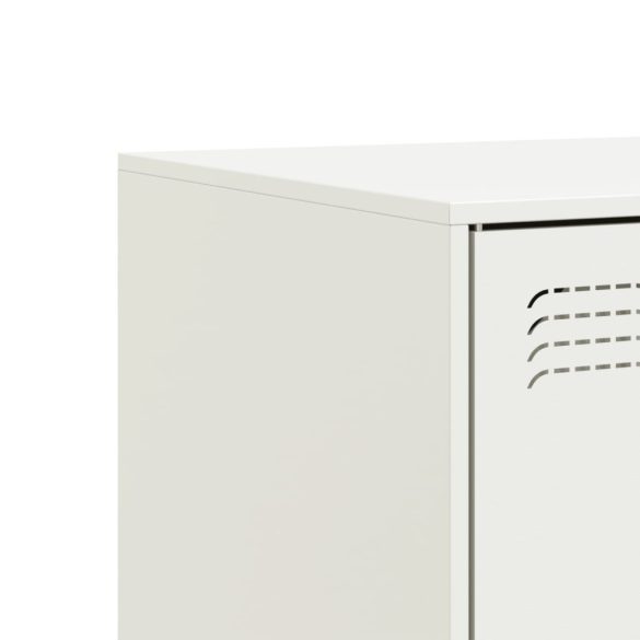 2 db fehér acél TV-szekrény 67 x 39 x 44 cm